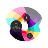Calibre géométrique coloré abstrait de conception d'infographics d'option avec des options d'ABC d'échantillon Fond abstrait pour illustration libre de droits Calibre géométrique coloré abstrait de conception d'infographics d'option avec des options d'ABC d'échantillon Fond abstrait pour illustration libre de droits