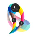 Calibre géométrique coloré abstrait de conception d'infographics d'option avec des options d'ABC d'échantillon Fond abstrait pour illustration stock Calibre géométrique coloré abstrait de conception d'infographics d'option avec des options d'ABC d'échantillon Fond abstrait pour illustration stock