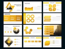 Calibre infographic de présentation d'éléments de paquet jaune rapport annuel d'affaires, brochure, tract, insecte de publicité, illustration libre de droits Calibre infographic de présentation d'éléments de paquet jaune rapport annuel d'affaires, brochure, tract, insecte de publicité, illustration libre de droits
