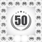 Calibre Logo Anniversary Set Vector Illustration illustration stock Calibre Logo Anniversary Set Vector Illustration illustration stock