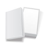 Calibre rectangulaire vide ouvert de boîte en carton de blanc Maquette pour des produits de conception, paquet, marquage à chaud, illustration de vecteur Calibre rectangulaire vide ouvert de boîte en carton de blanc Maquette pour des produits de conception, paquet, marquage à chaud, illustration de vecteur