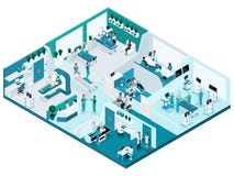 Calidad Isometry, el proceso del hospital, de los caracteres detallados y del concepto del equipamiento médico para hacer publici ilustración del vector Calidad Isometry, el proceso del hospital, de los caracteres detallados y del concepto del equipamiento médico para hacer publici ilustración del vector
