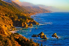 California Coast At Sunset Royalty Free Stock Photo California Coast At Sunset Royalty Free Stock Photo