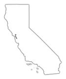 California (USA) outline map