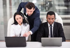 Call centre stock afbeelding Call centre stock afbeelding