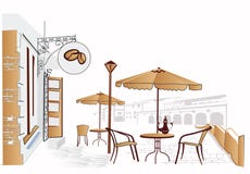 Calle del café libre illustration Calle del café libre illustration