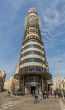 Calle Gran Via maravilhoso do Madri, Espanha imagem de stock royalty free Calle Gran Via maravilhoso do Madri, Espanha imagem de stock royalty free