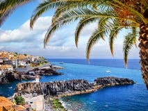Camara De Lobos, Small Fisherman Village On Madeira Island Royalty Free Stock Images Camara De Lobos, Small Fisherman Village On Madeira Island Royalty Free Stock Images