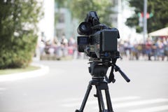 Camcorder fotografering för bildbyråer Camcorder fotografering för bildbyråer