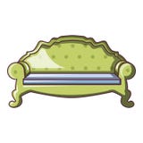 Camel back sofa icon, cartoon style Royalty Free Stock Photography Camel back sofa icon, cartoon style Royalty Free Stock Photography
