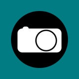 Camera button isolated. 3d illustration royalty free illustration Camera button isolated. 3d illustration royalty free illustration
