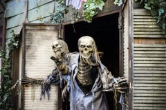 Camera frequentata fantasma di Halloween fotografie stock libere da diritti Camera frequentata fantasma di Halloween fotografie stock libere da diritti