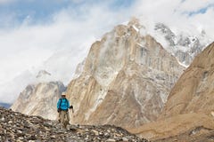 Caminhada no Karakorum Foto de Stock Royalty Free Caminhada no Karakorum Foto de Stock Royalty Free