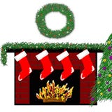 Camino 3 di festa royalty illustrazione gratis Camino 3 di festa royalty illustrazione gratis