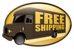 Camion di consegna libero di trasporto Brown royalty illustrazione gratis Camion di consegna libero di trasporto Brown royalty illustrazione gratis