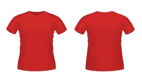 Camiseta de los hombres rojos ilustración del vector Camiseta de los hombres rojos ilustración del vector