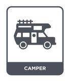 camper icon in trendy design style. camper icon isolated on white background. camper vector icon simple and modern flat symbol for stock illustration camper icon in trendy design style. camper icon isolated on white background. camper vector icon simple and modern flat symbol for stock illustration