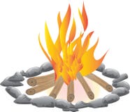 campfire stock illustratie campfire stock illustratie