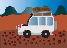 Camping expedition 2 vector illustration Camping expedition 2 vector illustration