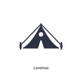 camping icon on white background. Simple element illustration from free time concept vector illustration camping icon on white background. Simple element illustration from free time concept vector illustration