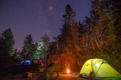 Camping In America Stock Photography