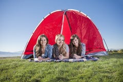 Camping in the outdoors stock image Camping in the outdoors stock image