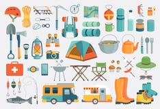 campingowy set również zwrócić corel ilustracji wektora ilustracja wektor campingowy set również zwrócić corel ilustracji wektora ilustracja wektor