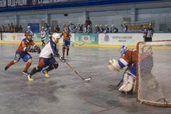 Campionato del mondo dell'hockey della palla in Dmitrov 12-17 06 2018 fotografia stock Campionato del mondo dell'hockey della palla in Dmitrov 12-17 06 2018 fotografia stock