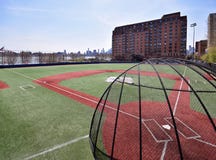 Campo di baseball nel New Jersey immagini stock Campo di baseball nel New Jersey immagini stock