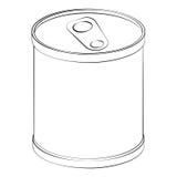 Black Aluminum Can White Background Stock Illustrations – 343 Black ...