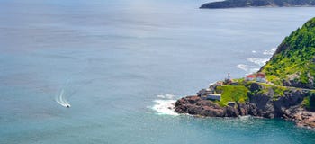 Canadian National Historic Site, Fort Amherst in St John's Newfoundland, Canada. stock image Canadian National Historic Site, Fort Amherst in St John's Newfoundland, Canada. stock image
