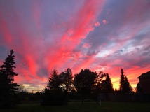 Canadian Sunset royalty free stock photography Canadian Sunset royalty free stock photography