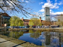 Canais de Manchester foto de stock Canais de Manchester foto de stock