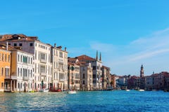 Canale grande a Venezia, Italia Immagine Stock Libera da Diritti Canale grande a Venezia, Italia Immagine Stock Libera da Diritti