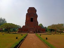 Candi Brahu är en legat av det Majapahit kungariket royaltyfri foto Candi Brahu är en legat av det Majapahit kungariket royaltyfri foto