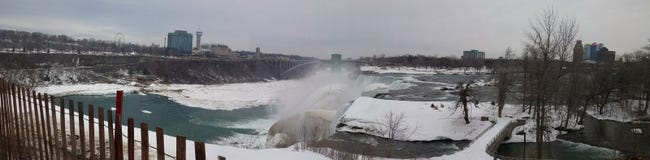 Candian strona Niagara spadki obrazy royalty free Candian strona Niagara spadki obrazy royalty free