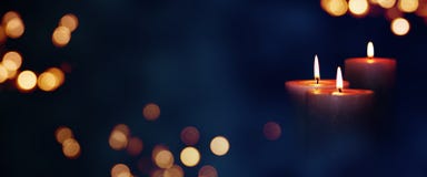 Candle Lights In The Darkness Stock Photography Candle Lights In The Darkness Stock Photography