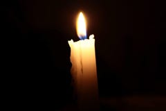 A candle in the night royalty free stock photography A candle in the night royalty free stock photography