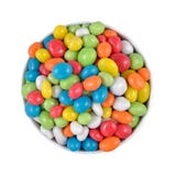 Candy Sea Pebbles In A White Bowl On A White Background Royalty Free Stock Image Candy Sea Pebbles In A White Bowl On A White Background Royalty Free Stock Image