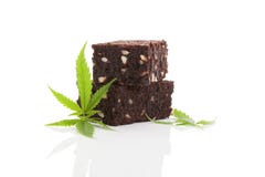 Cannabis Brownie. Royalty Free Stock Image Cannabis Brownie. Royalty Free Stock Image
