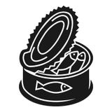 Canned fish open icon, simple style royalty free illustration Canned fish open icon, simple style royalty free illustration