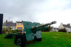 Canon al memoriale di guerra mondiale, Carrickfergus, Irlanda del Nord Fotografie Stock Libere da Diritti Canon al memoriale di guerra mondiale, Carrickfergus, Irlanda del Nord Fotografie Stock Libere da Diritti