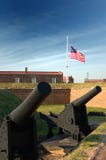 Canons bij Fort McHenry, Baltimore royalty-vrije stock afbeeldingen Canons bij Fort McHenry, Baltimore royalty-vrije stock afbeeldingen