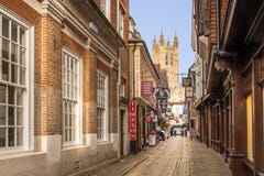 Canterbury Cathedral seen from Butchery Lane Stock Photo Canterbury Cathedral seen from Butchery Lane Stock Photo