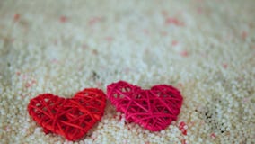 Cantidad de la decoración del corazón en la arena para el día de San Valentín Cantidad de la decoración del corazón en la arena para el día de San Valentín