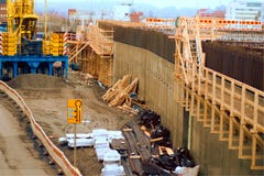 Cantiere di progetto della piattaforma e dell'arena di Tampere fotografie stock libere da diritti Cantiere di progetto della piattaforma e dell'arena di Tampere fotografie stock libere da diritti