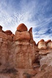 Canyon blu, sezione del lavaggio di Moenkopi in Arizona di nordest Fotografia Stock Canyon blu, sezione del lavaggio di Moenkopi in Arizona di nordest Fotografia Stock