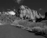Canyon Road - Black And White Stock Images