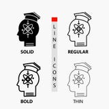 capability, head, human, knowledge, skill Icon in Thin, Regular, Bold Line and Glyph Style. Vector illustration stock illustration capability, head, human, knowledge, skill Icon in Thin, Regular, Bold Line and Glyph Style. Vector illustration stock illustration