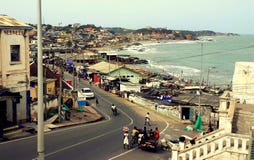 Cape coast city view, 2018 stock photography Cape coast city view, 2018 stock photography